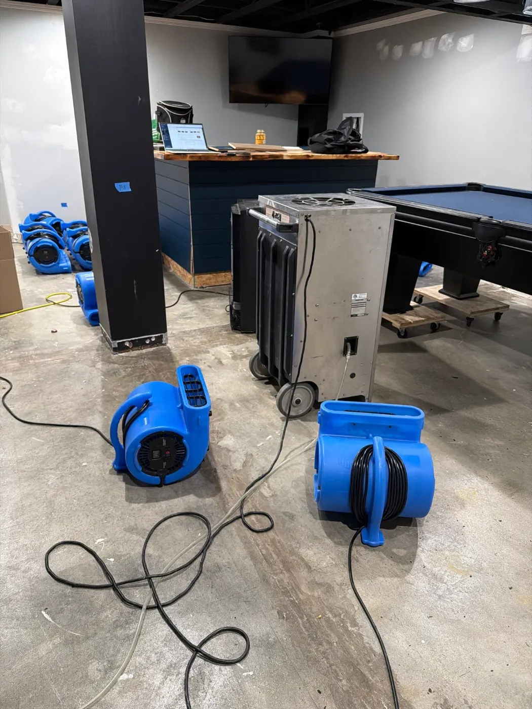 Documented moisture readings in Hancock County, IN